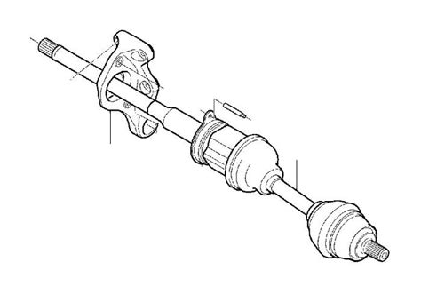 Volvo XC40 Cv Axle Shaft Carrier Bearing Bracket Ch 1 32222463