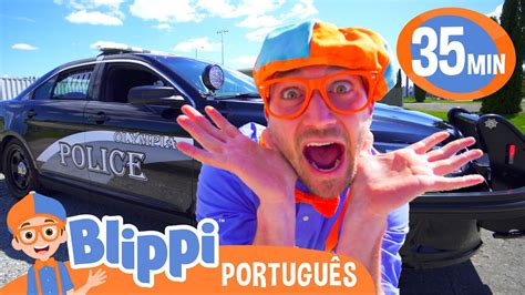 Blippi Dirige um Carro de Polícia Melhores Episódios de Blippi em