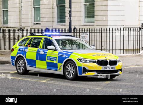 London England Uk 24 August 2023 Police Patrol Car Of The