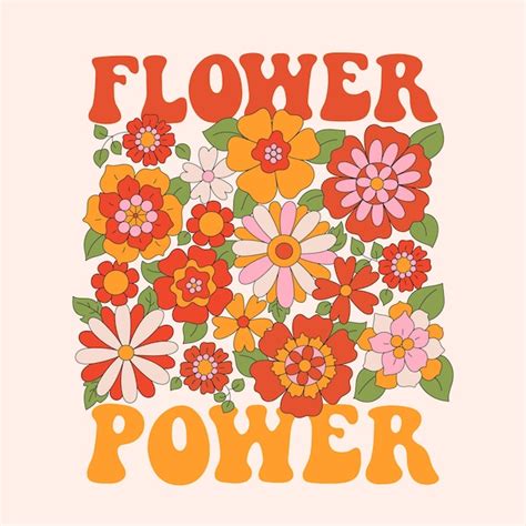 Hippie Flower Vector