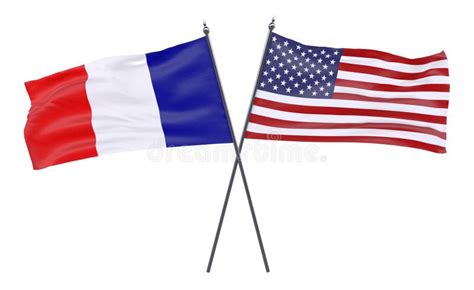 Crossed Flags Usa France Stock Illustrations 16 Crossed Flags Usa