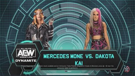 Mercedes Mone Vs Dakota Kai WWE 2K23 YouTube