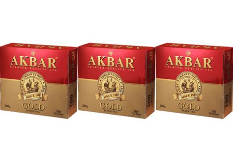 Чай черный Akbar Gold в пакетиках 2 г х 100 шт, комплект: 3 упаковки ...