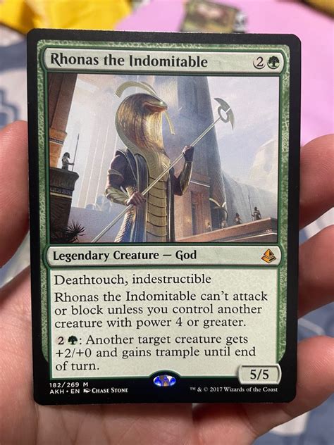 Mtg Rhonas The Indomitable Hobbies Toys Toys Games On Carousell