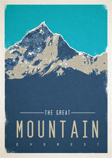 The Great Mountain Poster on Behance