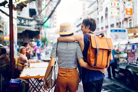 Couple On The Streets Of Bangkok By Stocksy Contributor Lumina