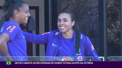 Vídeo Geyse e Marta se recuperam de dores 10 dias antes da estreia