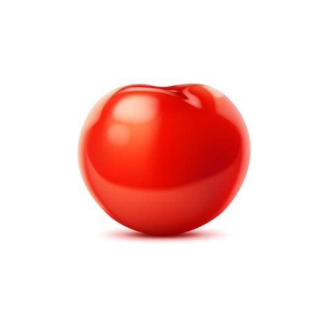 Premium Vector Raw Realistic Red Ripe Tomato Whole Vegetable