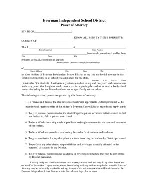 Fillable Online Power Of Attorney Power Of Attorney Fax Email Print