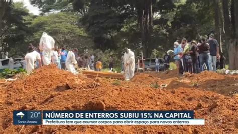 Vídeo Número de enterros sobe 15 na capital SP2 G1