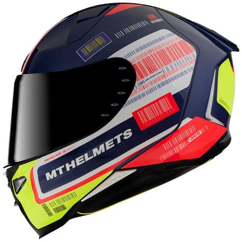 Mt Helmets Capacete Integral Revenge Rs Azul Motardinn