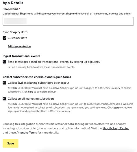 Shopify – Attentive