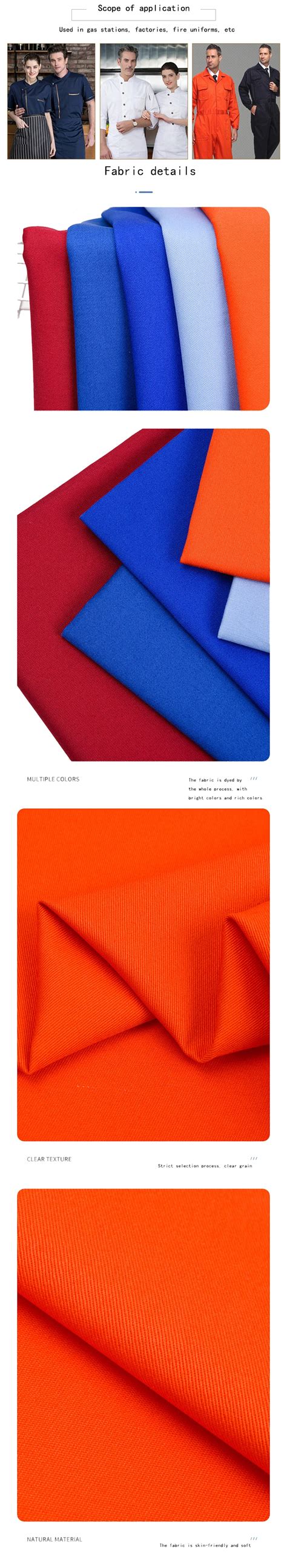 Cotton Tc Cvc Poplin Security Fabric Woven Plain Twill