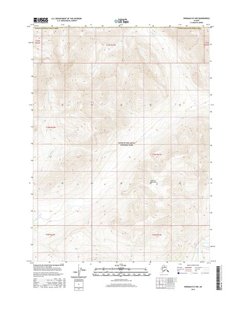 Wiseman D-5 NW Alaska US Topo Map – MyTopo Map Store