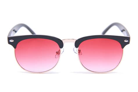 Happy Hour Shades G2 Sunglasses Gloss Black Red Lens