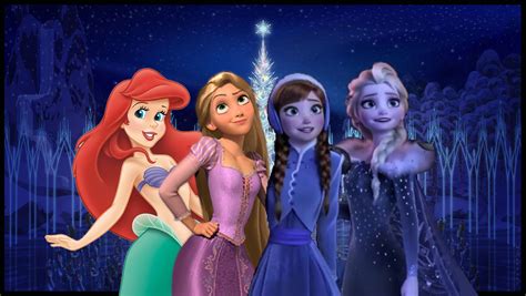 Anna Elsa Rapunzel Ariel Is Happy Disney Crossover Photo | The Best Porn Website