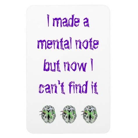 I Made a Mental Note... Rectangle Magnets | Zazzle