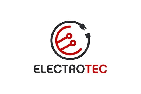 Diseño de logotipo de enchufe de alimentación de circuito eléctrico