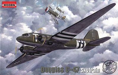 Douglas C-47 Skytrain Plastic Model Airplane Kit 1/144 Scale #rd0308 by Roden (rd0308)