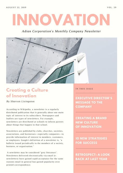 Customize 52 Company Newsletters Templates Online Canva