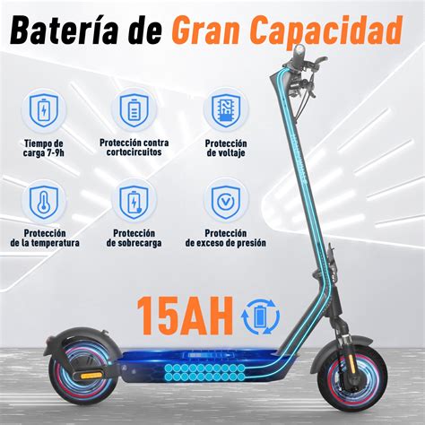 E Max Scooter El Ctrico Plegable Honey Whale Color Negro Coppel