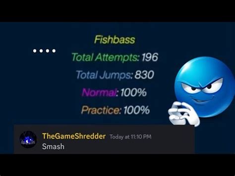 Fishbass 100 Insane Demon Under 200 Attempts YouTube