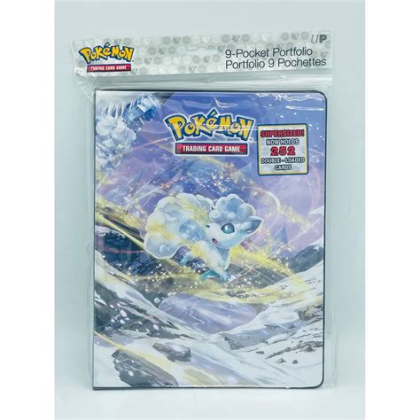 Pokemon Ultra Pro 9 Pocket Portfolio Binder Silver Tempest Holds 2 Fandom Trade