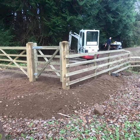 Stock And Post Rail Small Scale Forestry Perthshire Scotland