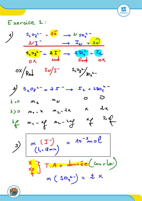 Solution Fee D D Corrig La Cin Tique Chimique Studypool