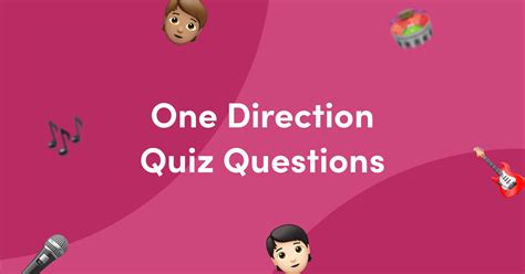 50 One Direction Quiz Questions and Answers - Kwizzbit