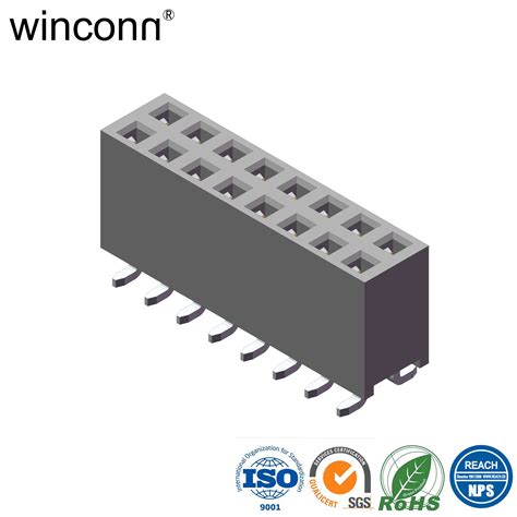 Height Pcb Socket Connector Mm Pitch Double Row Female Header