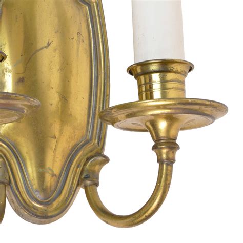 Colonial Brass Sconce Architectural Antiques