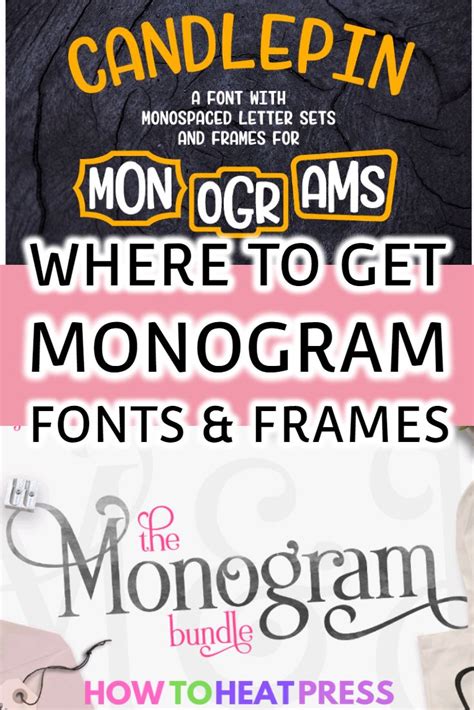 Best Free Monogram Fonts For Cricut | Literacy Basics