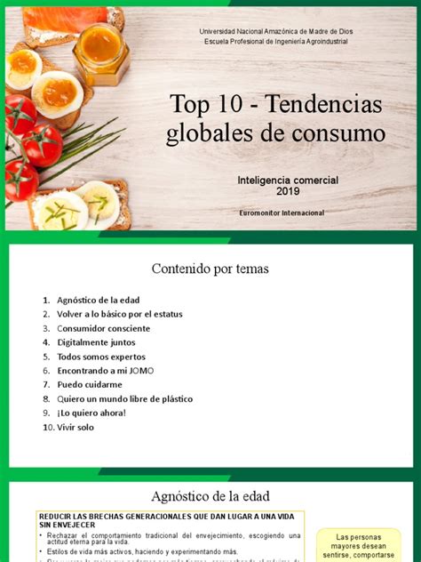 Top 10 Tendencias Globales De Consumo Pdf Residuos El Plastico