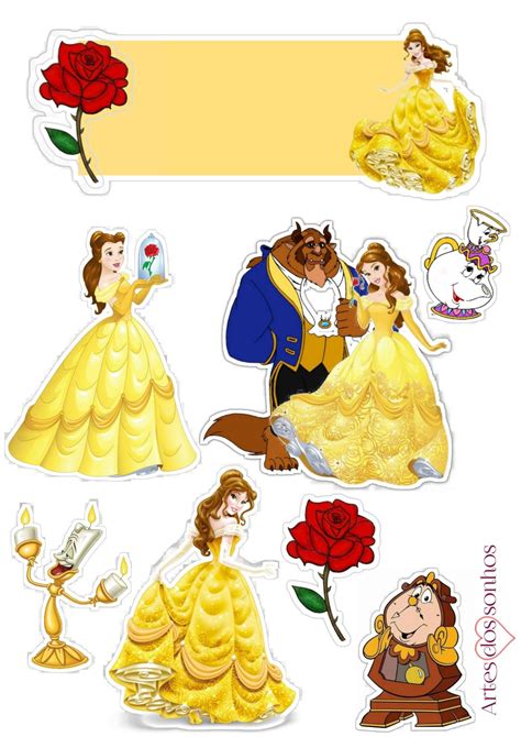 Topo De Bolo A Bela E A Fera Beauty And The Beast Drawing Disney The