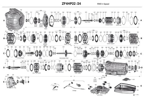 4HP24A Transmission Parts Repair Guidelines Problems Manuals