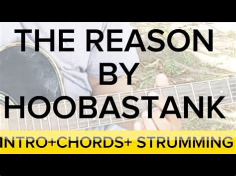 The Reason By Hoobastank Acoustic Guitar Tutorial Step By Step Intro