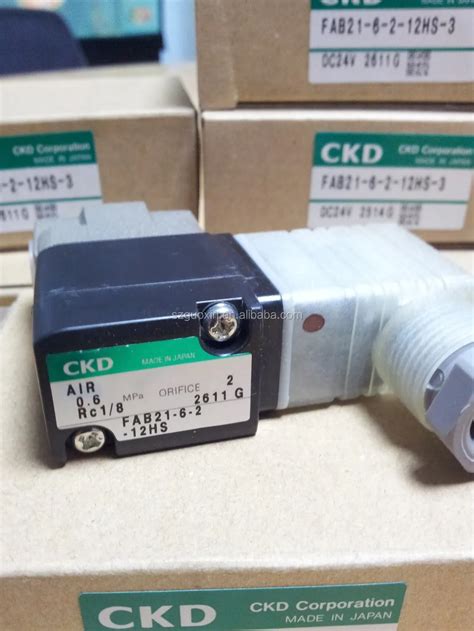 Original Ckd Direct Acting 2 Port Solenoid Valve Fab21 6 2 12hs 3 Buy