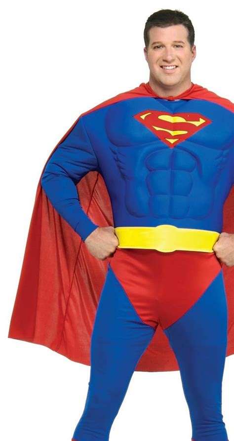 Superman Muscle Chest Adult Plus Costume Au Costumes