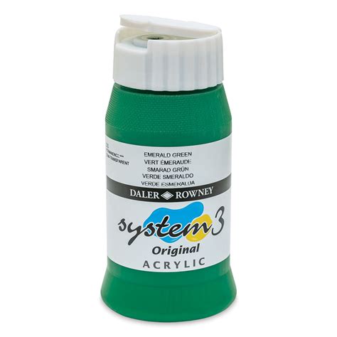 Daler Rowney System3 Acrylic Emerald 500 Ml Bottle Michaels