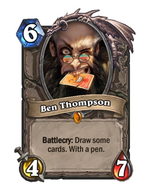 Ben Thompson Credits Card Hearthstone Wiki