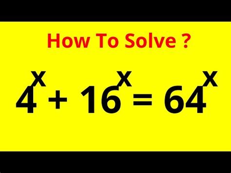 Solving Exponential Equation X X X You Should Know This Best