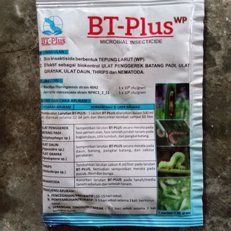 Insektisida BT PLUS WP 50 Gram Lazada Indonesia