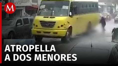 Cami N De Transporte P Blico Atropella A Dos Menores En Slp Una De