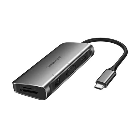 Ugreen Port Hub 9 In 1 Usb C To Hdmi Vga 3 Usb30 Lan Tfsd