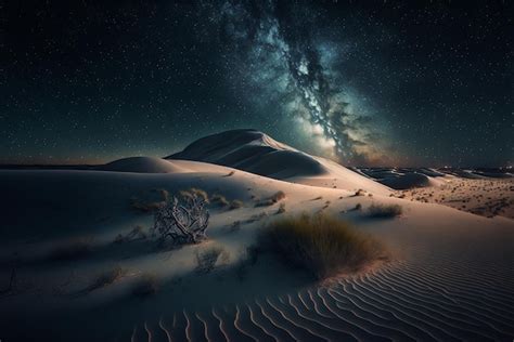 Premium AI Image | A starry night in the desert