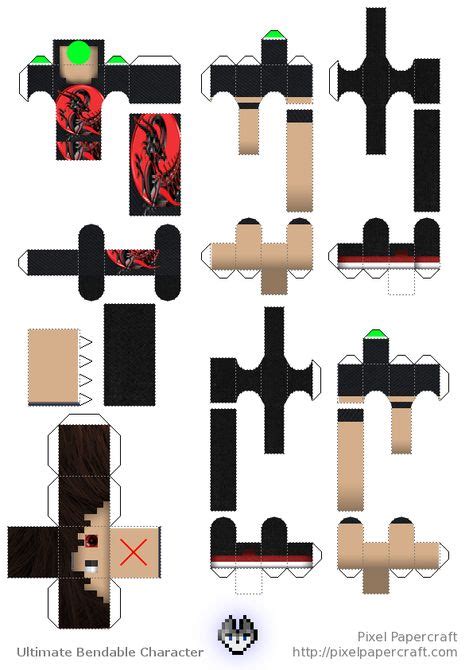 Papercraft 3d Bendable Captainsparklez Minecraft Printables Minecraft Crafts Paper Crafts Xxx