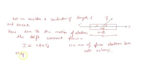 SOLVED: Force on a current carrying conductor current carrying loop in ...