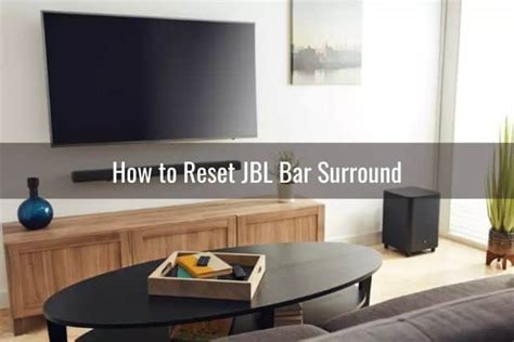 How To Reset Jbl Soundbar Ready To Diy