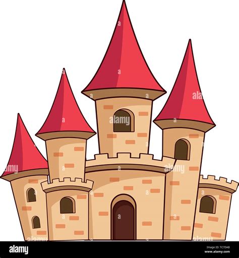 Castillo Simple Clipart Una Imagen De Un Castillo De Dibujos Animados